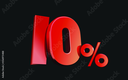 red Sale 100%, red Percent Off Discount Sign, Sale Promo, Special Offer 100% Off Discount Tag,