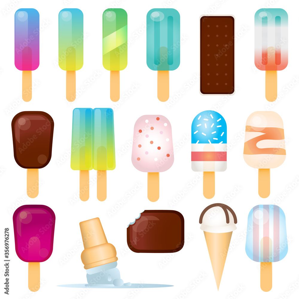 Ice Cream Vector Illustrations Ice Cream Vector Illustrations