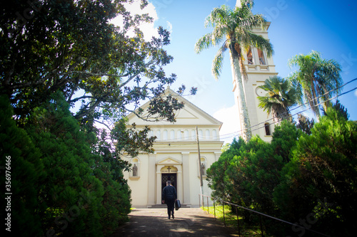 entrance to the church