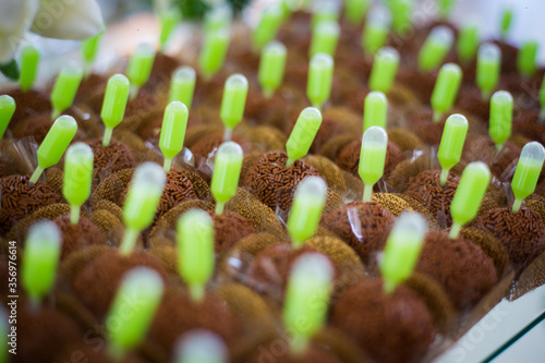 close up of chocolate candy