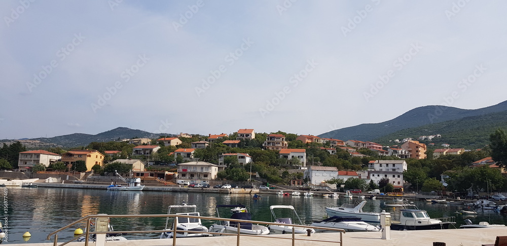 view of the bay Klenovica im croatia