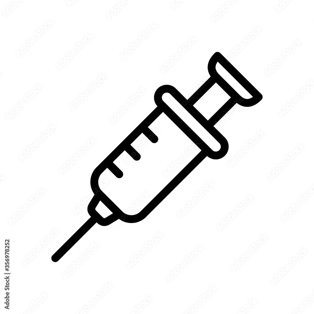 syringe icon logo illustration template syringe icon logo illustration template