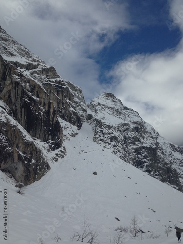 Mountain, snow, purity, nature, white, skiing