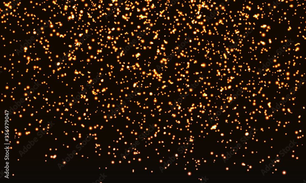 Gold Glitter Confetti. Golden Abstract Particles. Gold Glitter Confetti. Golden Abstract Particles.