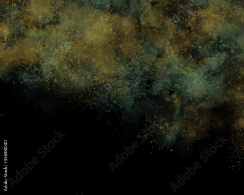 Abstract luxury gold green background