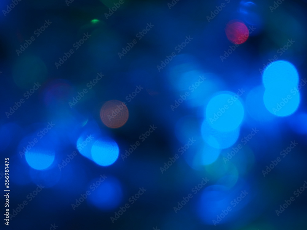Christmas and Happy new year on blurred bokeh abstract background.and color full.