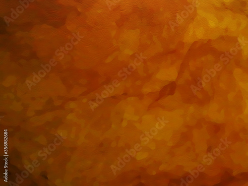 Effect of oil brush of orange color scene.shade of color background.