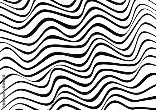 Black and White Wavy Seamless Lines Patterns-Design Vector optical art abstract background wave design,Wave line and wavy zigzag pattern lines, Abstract wave geometric texture dot halftone. Chevrons.