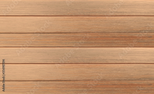 Realistic brown wood plank background. Wooden material template with copy space from top view angle.