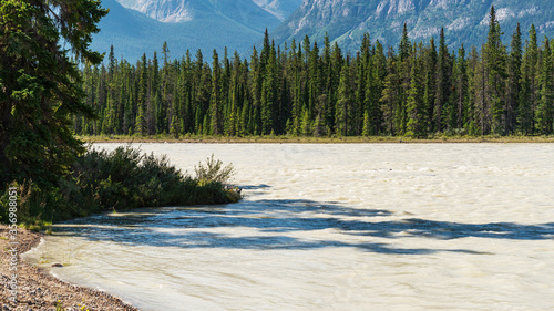 nature sceneries inside Jasper National Park, Alberta, Canada photo