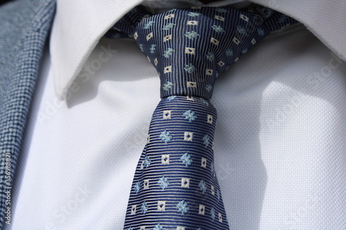 different tie knots with different shirts color tie is the important part of men wearing photo