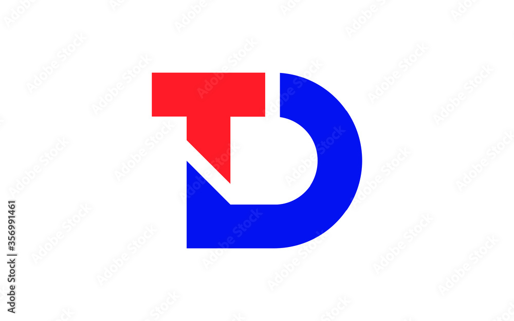 DT or TD Letter Initial Logo Design, Vector Template DT or TD Letter Initial Logo Design, Vector Template
