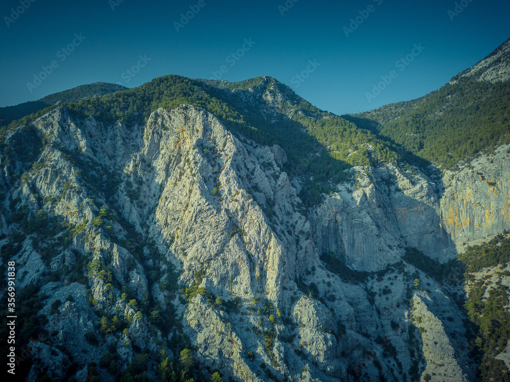 Obraz premium Sapadere Canyon from a bird's-eye view