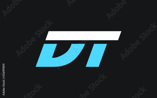 DT or TD Letter Initial Logo Design, Vector Template photo