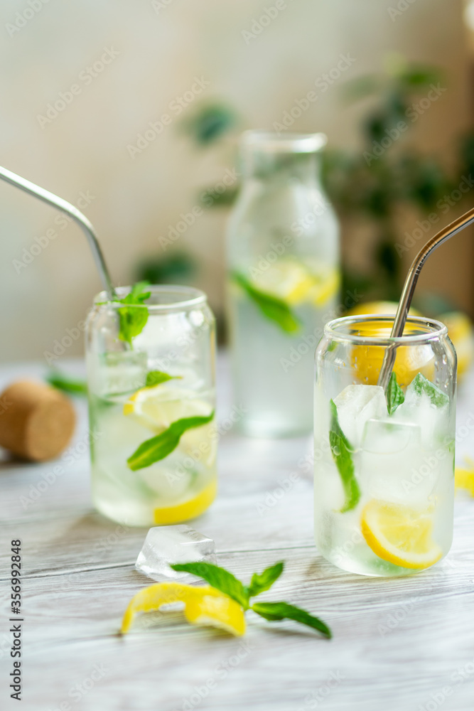 lemonade with lemon and mint lemonade with lemon and mint