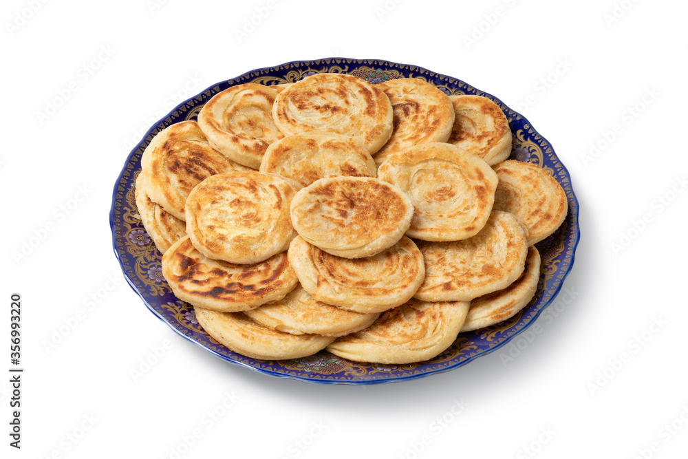 Fresh baked meloui, Moroccan pancakes Fresh baked meloui, Moroccan pancakes