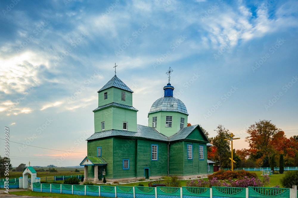 Porplishte, Dokshitsy District Of Vitsebsk Region Of Belarus. Church of the Transfiguration