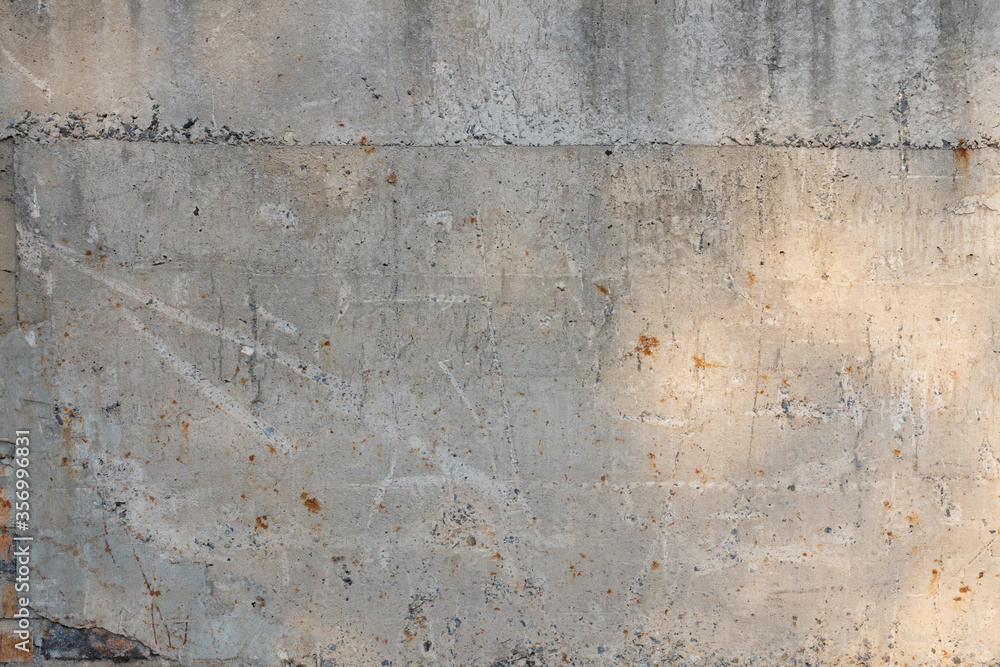 Rustic scratched cracked concrete wall texture