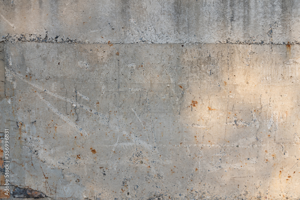 Fototapeta premium Rustic scratched cracked concrete wall texture