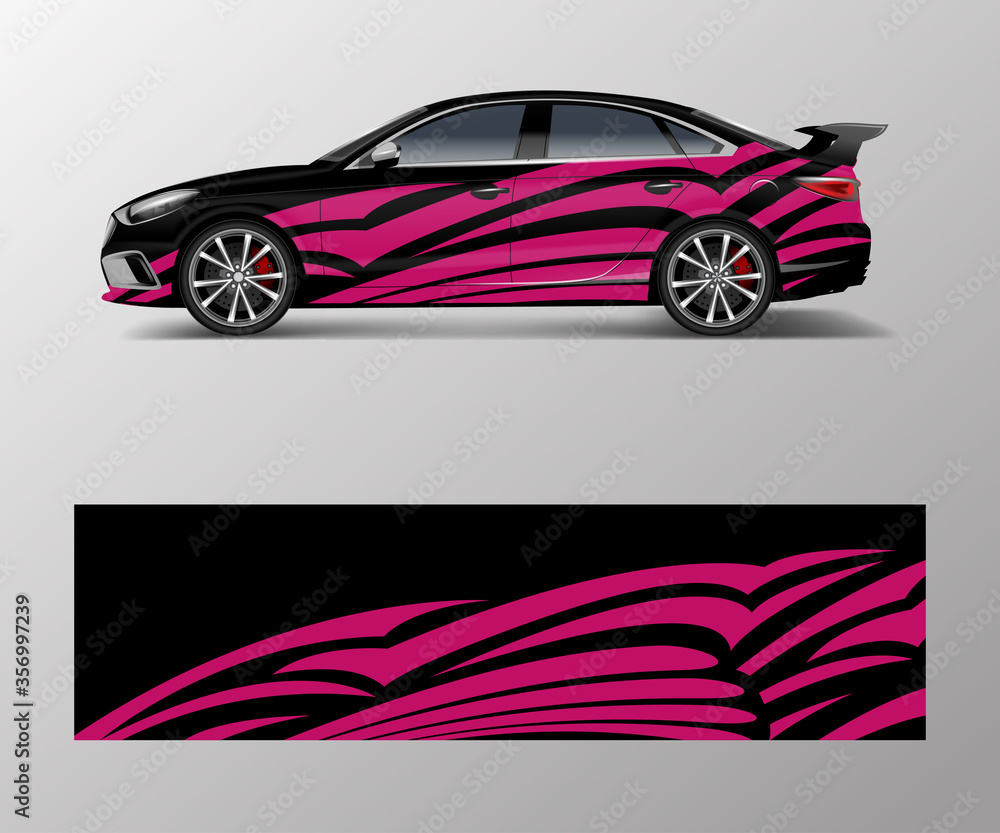 graphic abstract racing designs for vehicle Sticker vinyl wrap. Car decal vector graphic abstract racing designs for vehicle Sticker vinyl wrap. Car decal vector