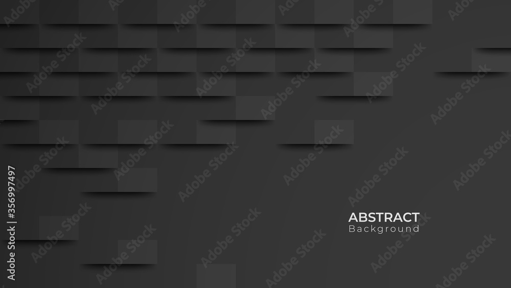 Abstract modern square background. Black texture. vector illustration