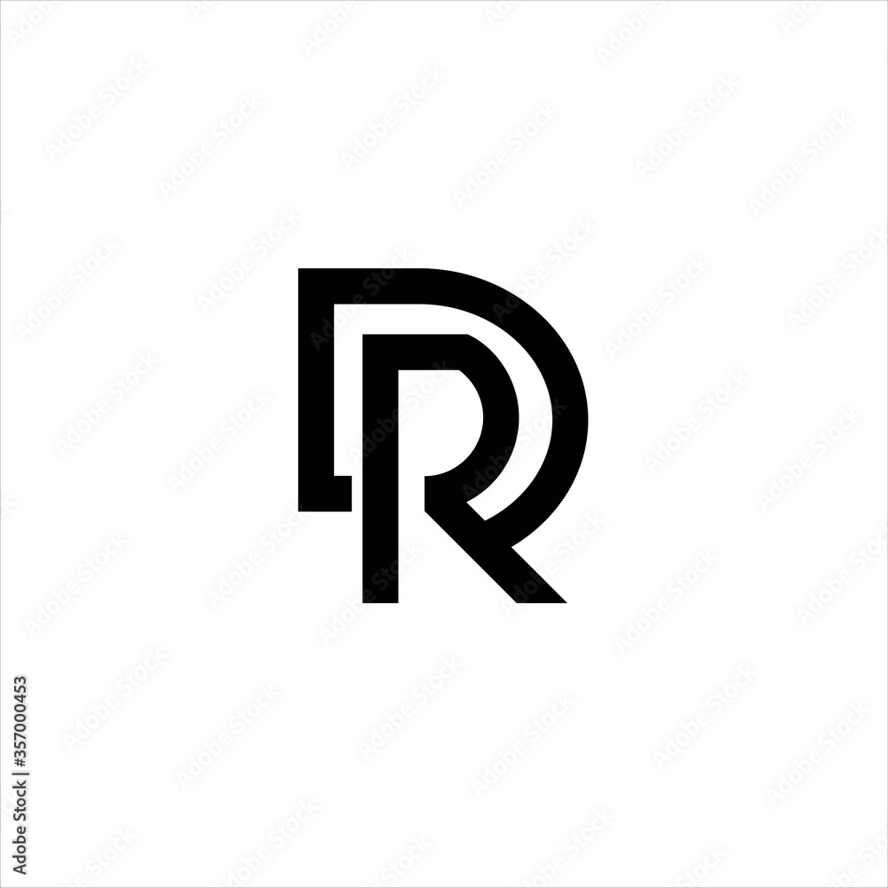 Letter Dr logo design symbol vector image , logo dr icon , logo dr symbol, line dr vector Letter Dr logo design symbol vector image , logo dr icon , logo dr symbol, line dr vector