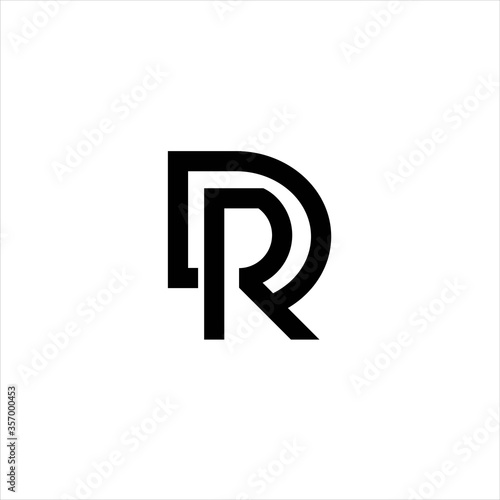 Εκτύπωση καμβά Letter Dr logo design symbol vector image , logo dr icon , logo dr symbol, line