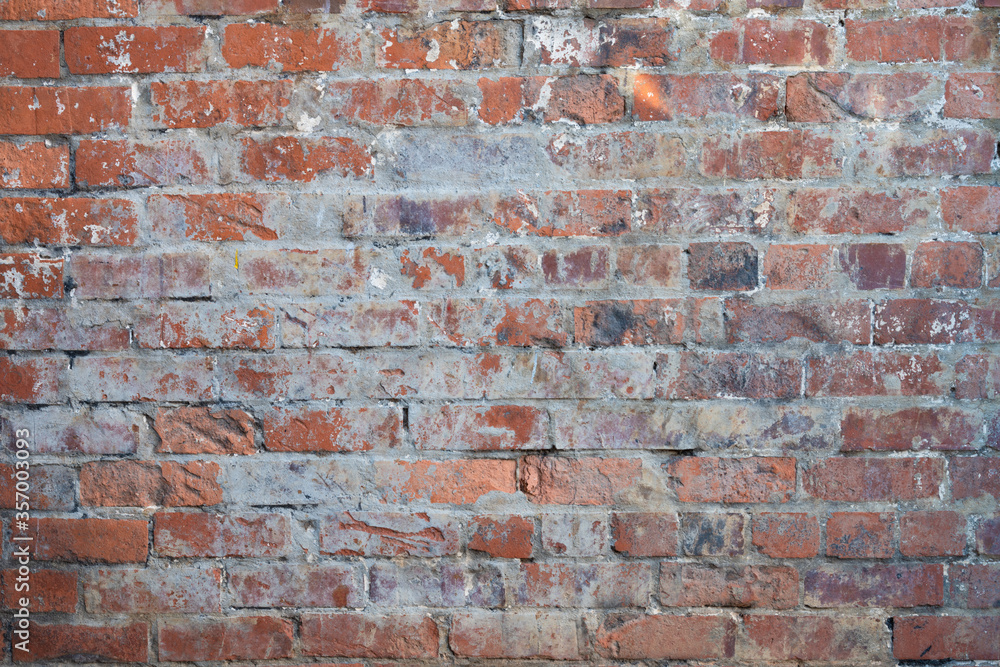 Closeup of weathered brick wall texture Closeup of weathered brick wall texture