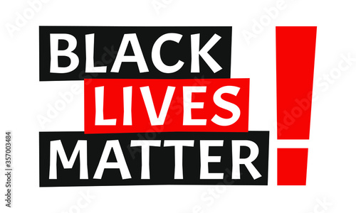 Black Lives Matter Illustration, Ausrufezeichen