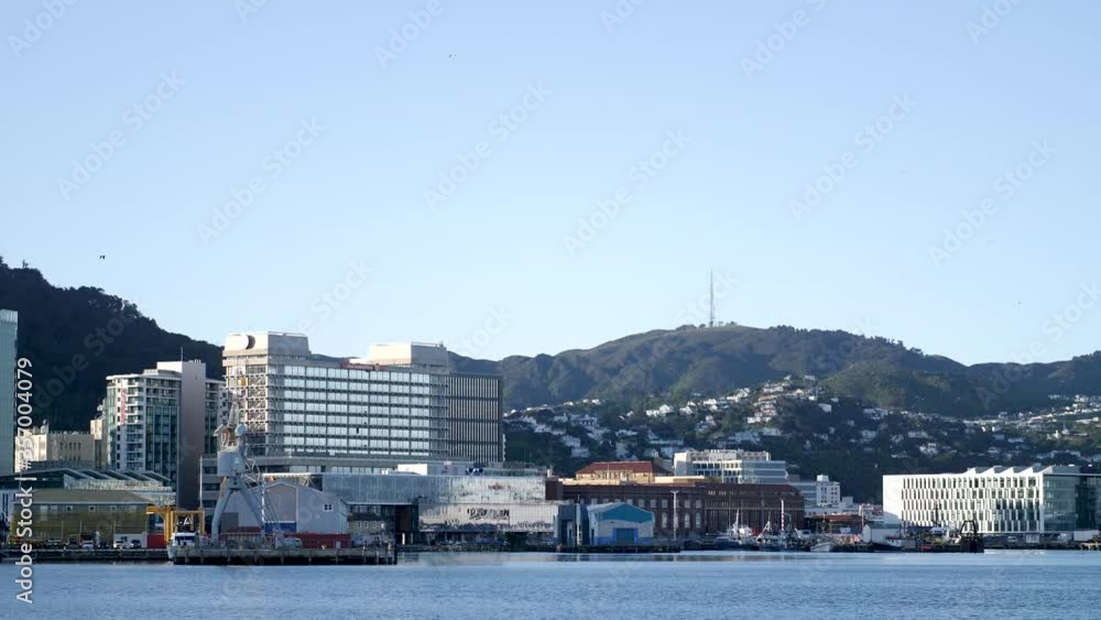 Landscape of Wellington Harbour in New Zealand. Landscape of Wellington Harbour in New Zealand.