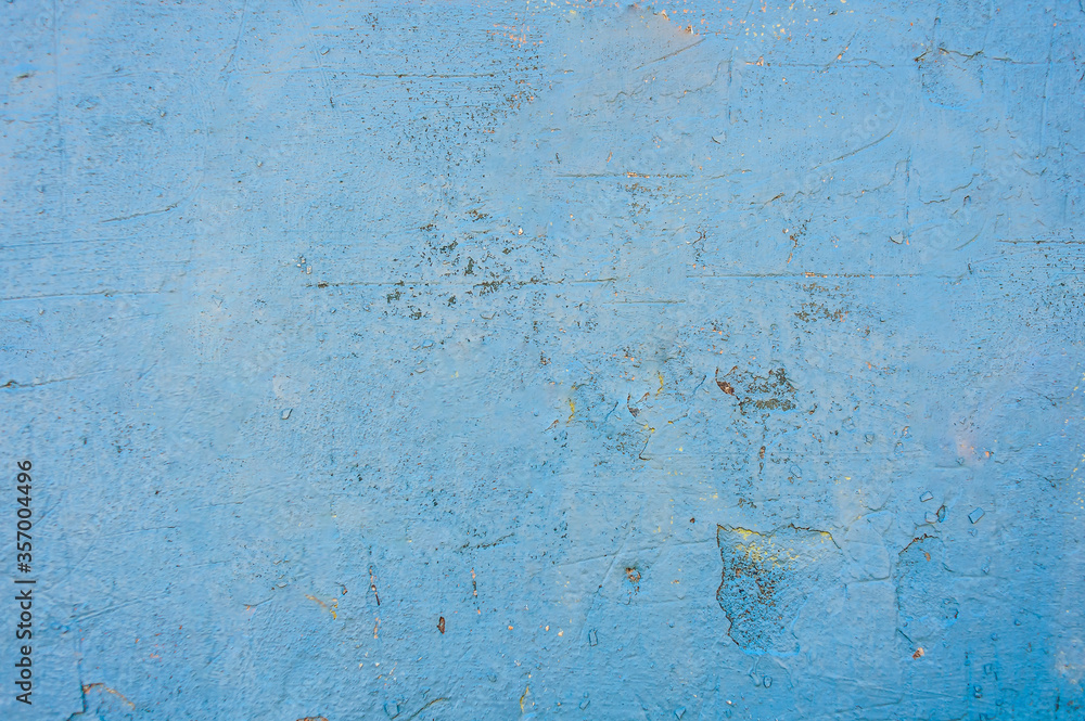 Texture Old Blue Concrete Wall