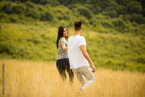 Happy young couple in love ...