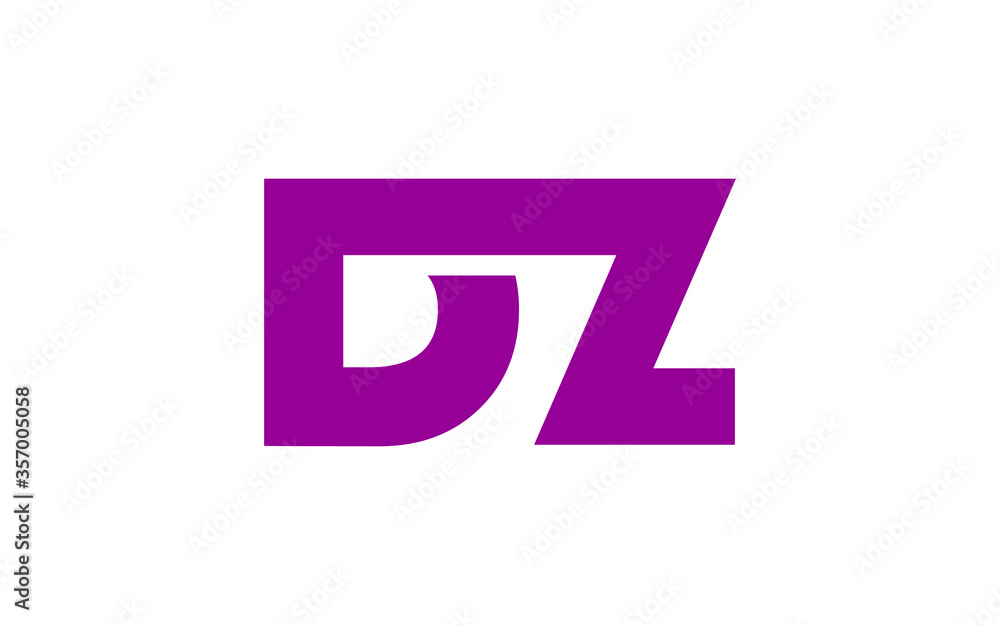 DZ or ZD Letter Initial Logo Design, Vector Template DZ or ZD Letter Initial Logo Design, Vector Template