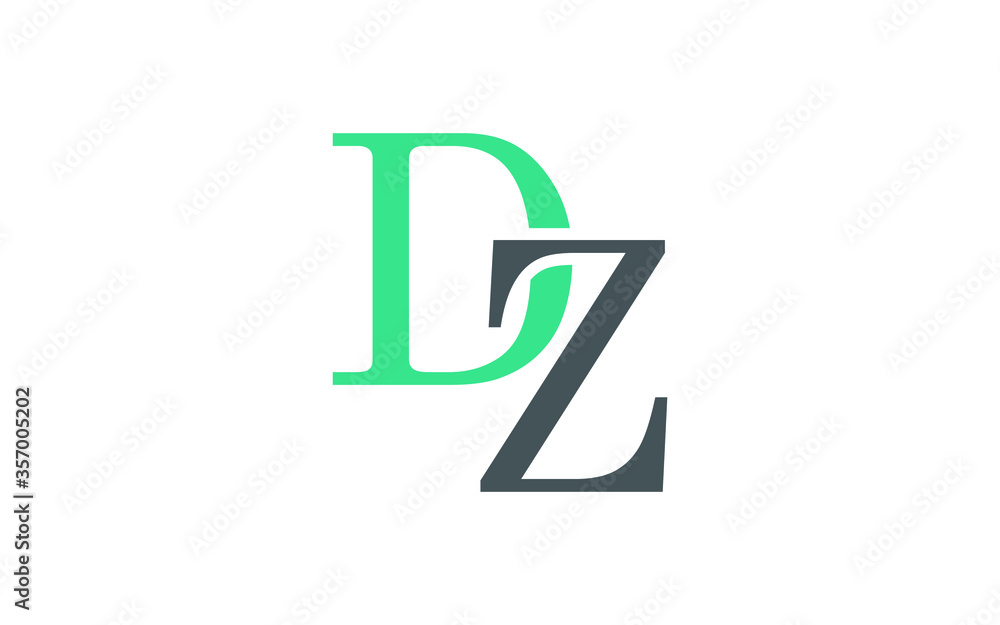 DZ or ZD Letter Initial Logo Design, Vector Template DZ or ZD Letter Initial Logo Design, Vector Template