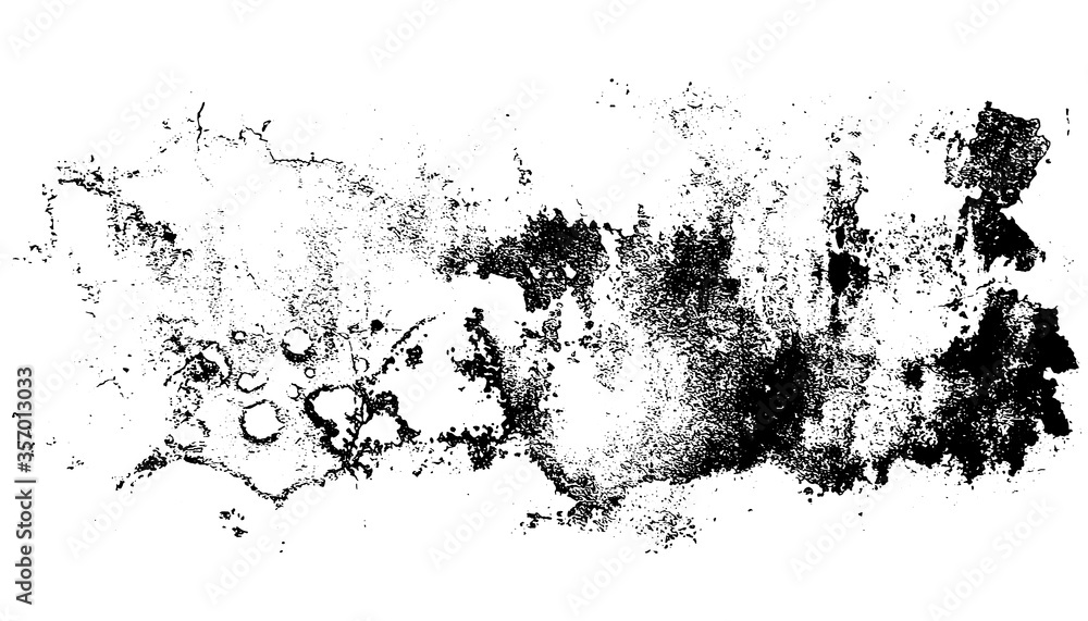 Obraz premium Distressed detailed overlay texture of rough surface, cracked wall, stone and old paint. Grunge horizontal background. One color graphic resource.