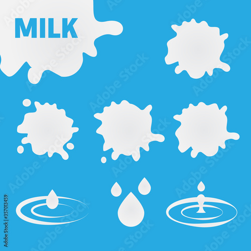Milk Logo and Labels Designs eps 10