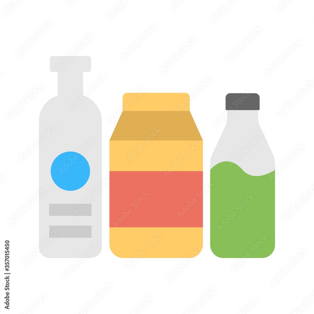 Paint color bottles icon illustration. Flat design style. Paint color bottles icon illustration. Flat design style.