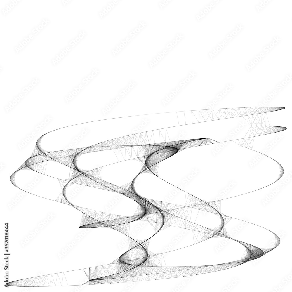 Abstract curve line art sketch illustration Abstract curve line art sketch illustration