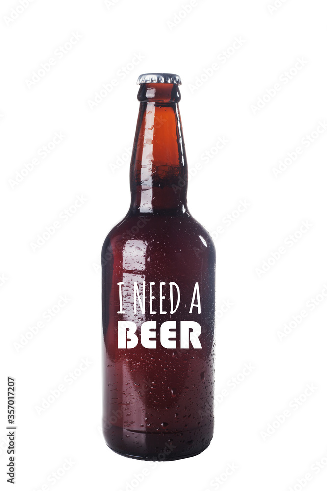 Beer related quote in a glass bottle over a white background. I need a beer quote. Beer related quote in a glass bottle over a white background. I need a beer quote.