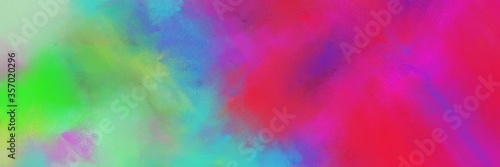 abstract colorful diagonal background with lines and medium violet red, dark sea green and medium sea green colors. can be used as canvas, background or banner