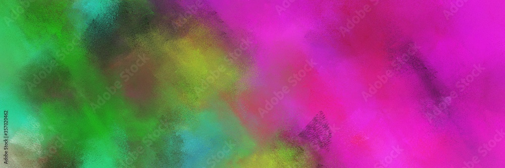 abstract colorful diagonal background graphic with lines and medium violet red, sea green and moderate green colors. can be used as canvas, background or banner