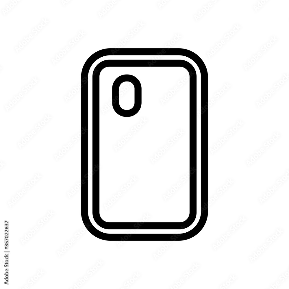 mobile phone case protect icon vector. mobile phone case protect sign. isolated contour symbol illustration mobile phone case protect icon vector. mobile phone case protect sign. isolated contour symbol illustration