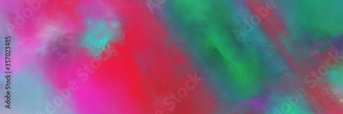 abstract colorful diagonal background with lines and moderate pink, sea green and medium aqua marine colors. can be used as card, banner or header