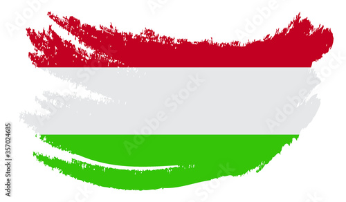 grunge flag of Hungary