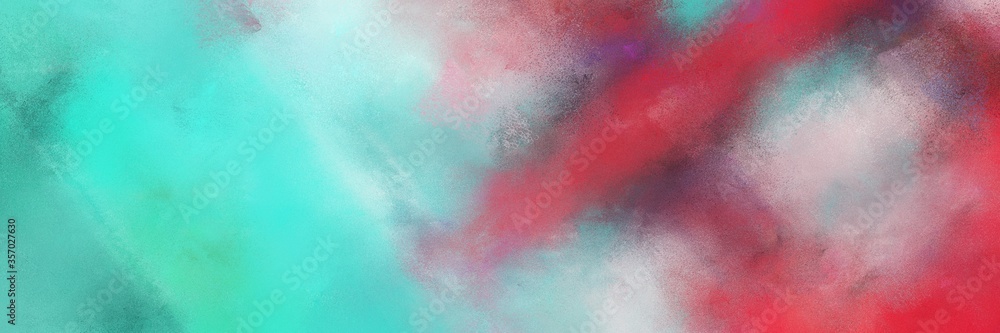 abstract colorful diagonal backdrop with lines and medium aqua marine, dark moderate pink and sky blue colors. can be used as card, banner or header