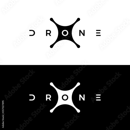 Drone logo. Icon vector.