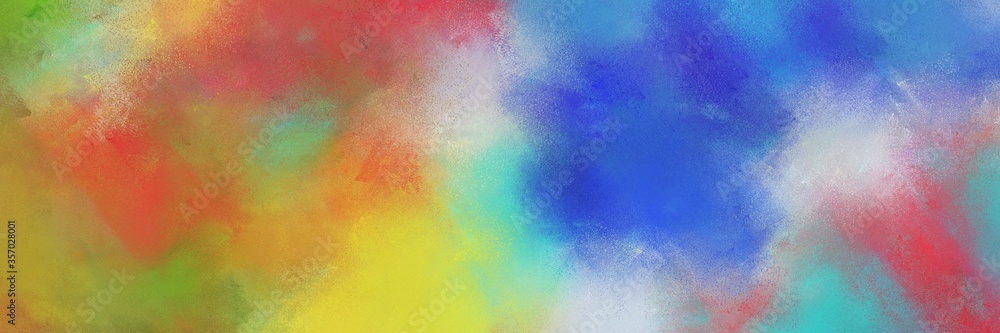 abstract colorful diagonal background with lines and peru, royal blue and pastel blue colors. art can be used as background illustration