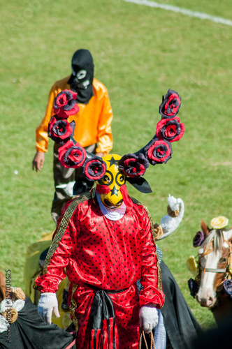 As cavalhadas são representações teatrais com base na tradição européia da Idade Média, as mais importantes cavalhadas ocorrem na cidade de Pirenópolis, Goiás, Brasil photo