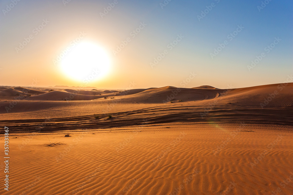 Sandwüste im Abendlicht