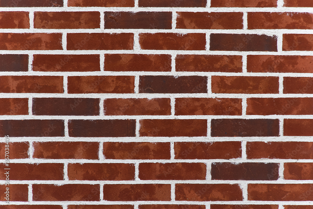 Background texture of old Victorian bricks and mortar. Dark red bricks wall with white seam. new brick wall texture background. Background texture of old Victorian bricks and mortar. Dark red bricks wall with white seam. new brick wall texture background.